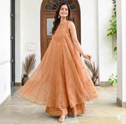 Mul Chanderi Embroidery Fabric