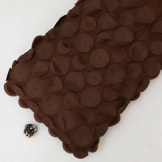 3D Floral Net Fabric