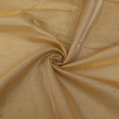 Golden Color Tissue Brocade Fabric