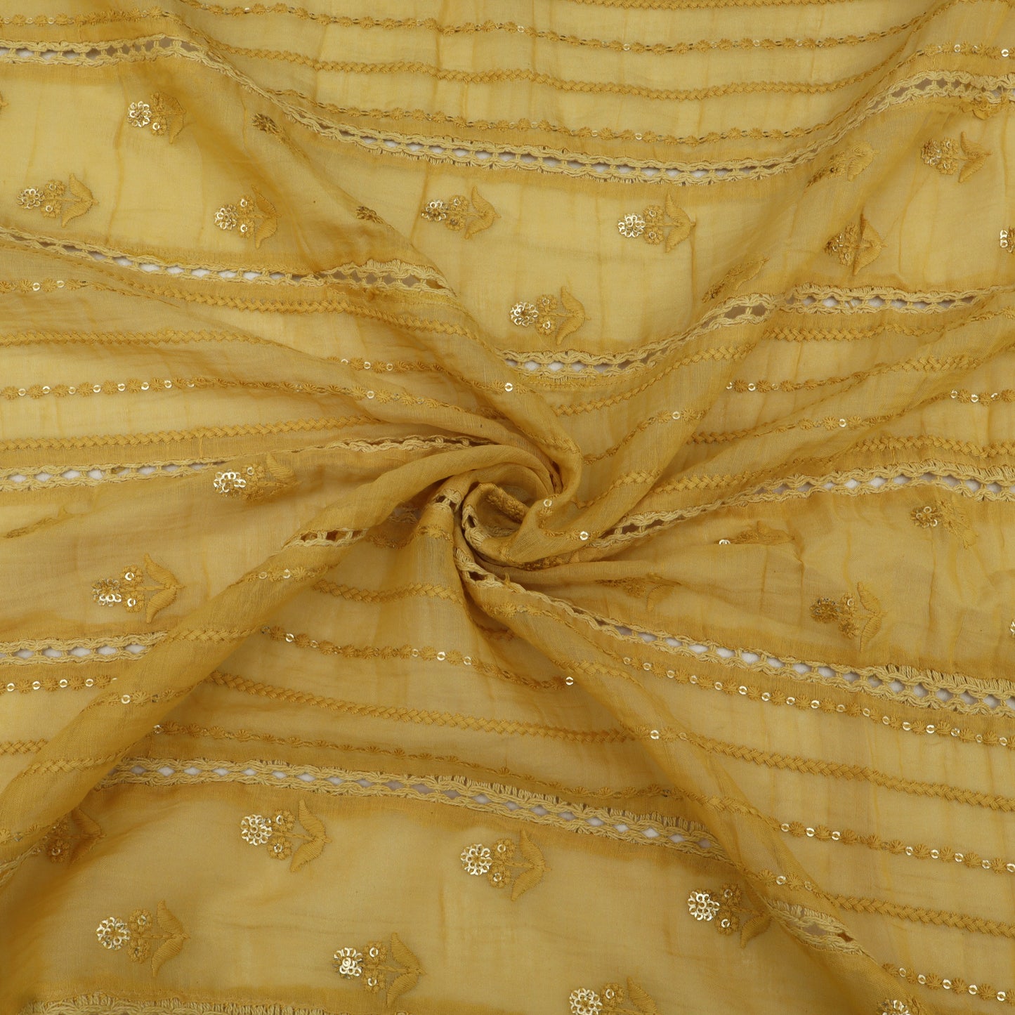 Mul Chanderi Embroidery Fabric