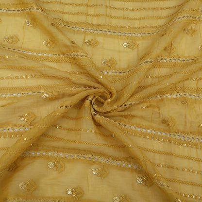 Mul Chanderi Embroidery Fabric