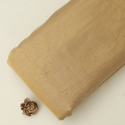 Golden Color Tissue Brocade Fabric