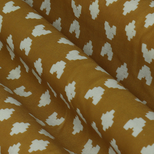 Colored Color Chanderi Print Fabric