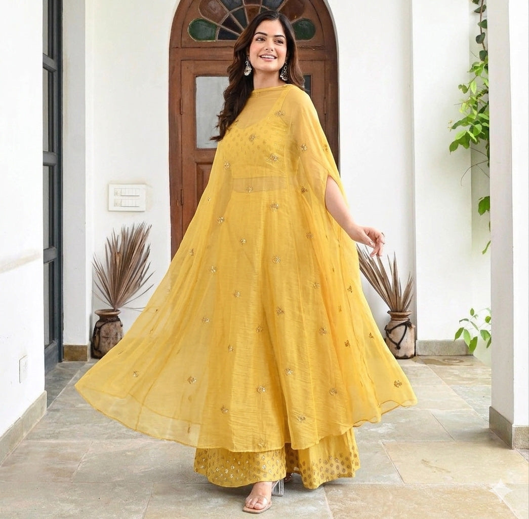 Mul Chanderi Embroidery Fabric