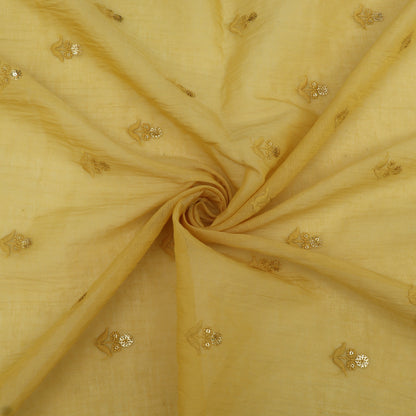 Mul Chanderi Embroidery Fabric