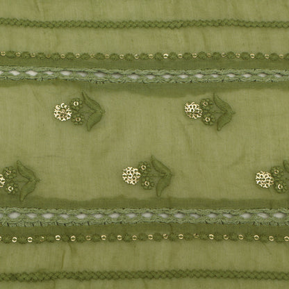 Mul Chanderi Embroidery Fabric