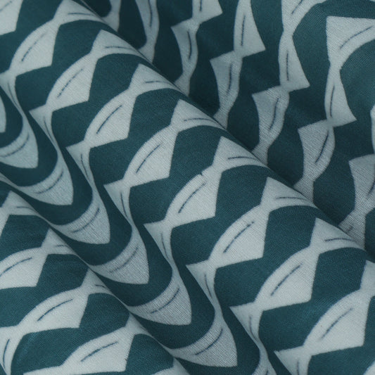 Colored Color Chanderi Print Fabric