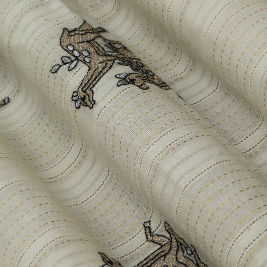 Colored Lurex Embroidery Fabric