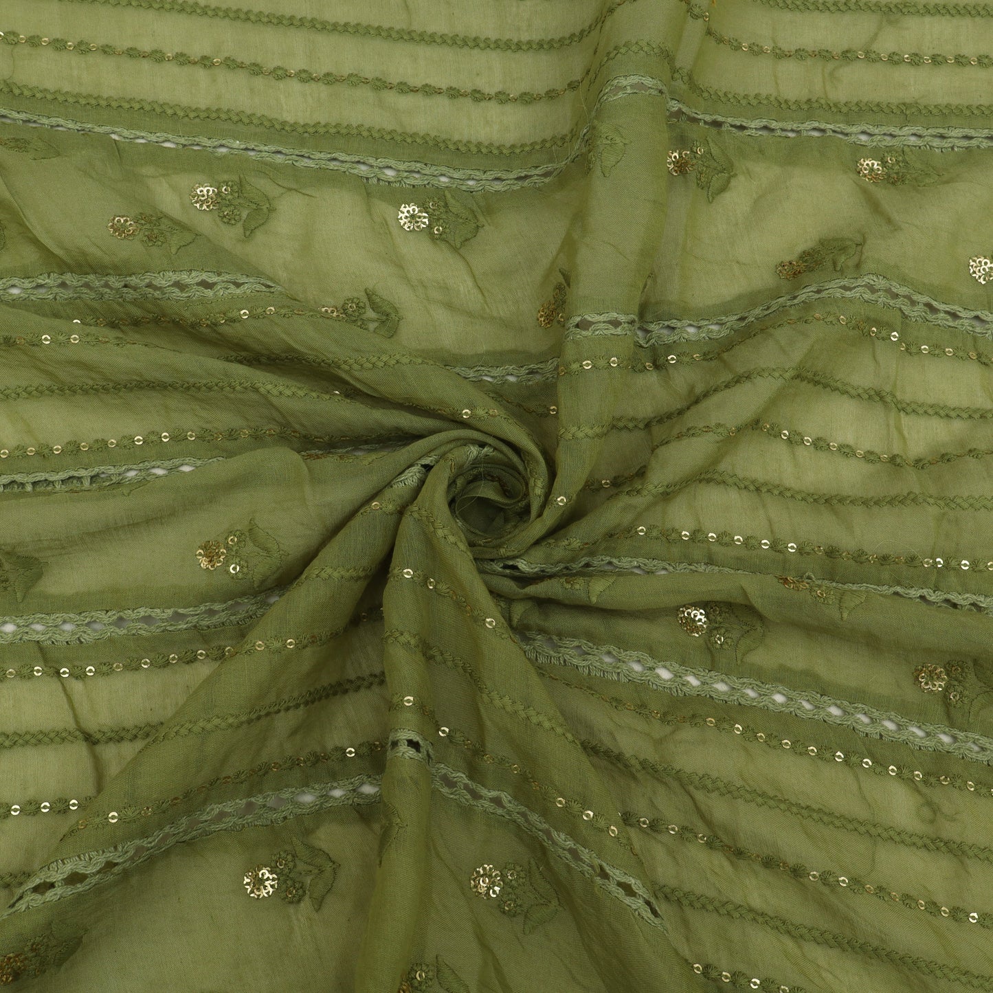 Mul Chanderi Embroidery Fabric