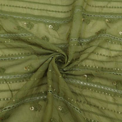 Mul Chanderi Embroidery Fabric