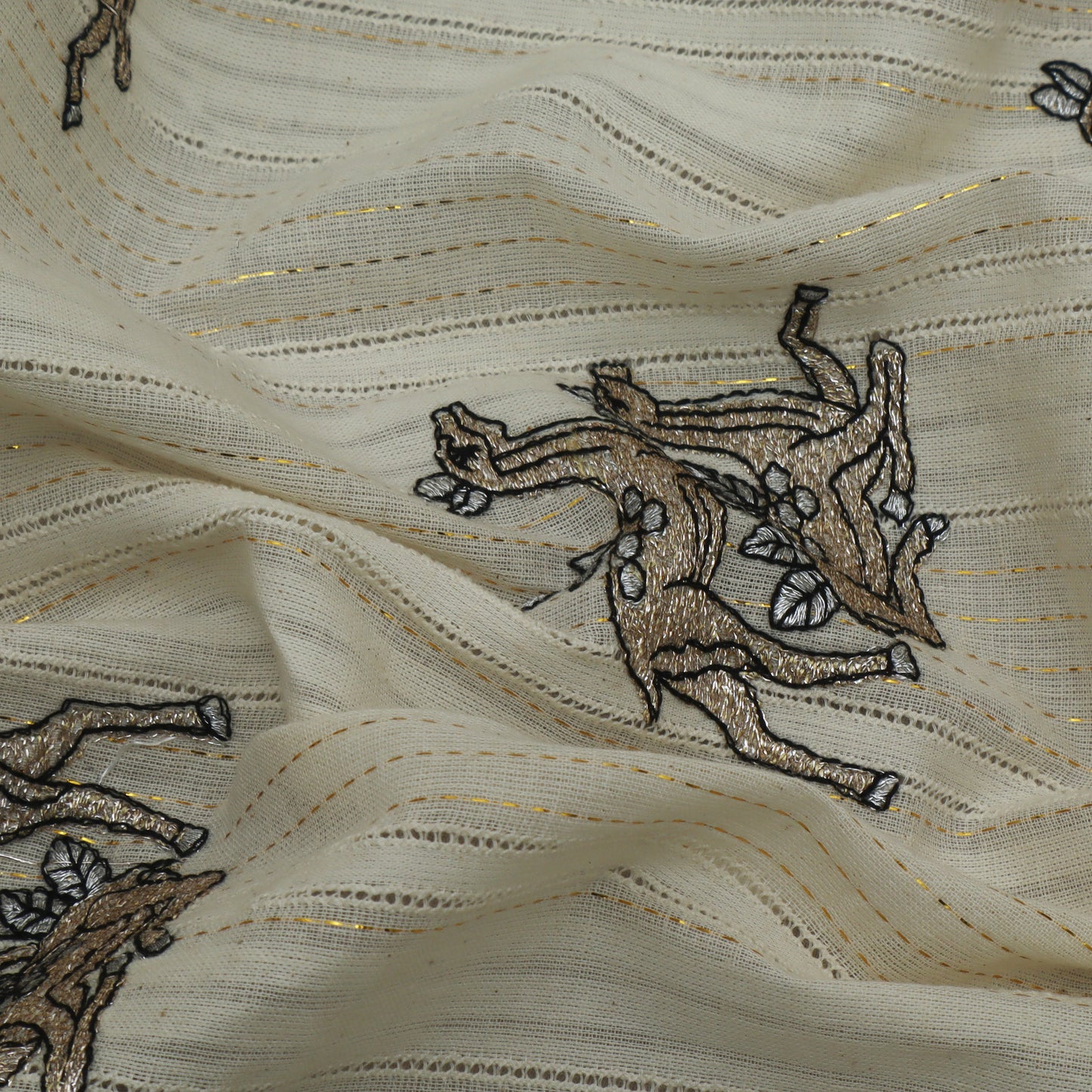 Colored Lurex Embroidery Fabric