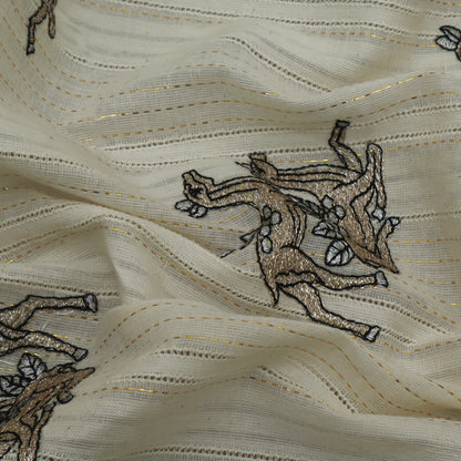 Colored Lurex Embroidery Fabric