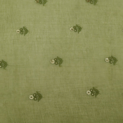 Mul Chanderi Embroidery Fabric