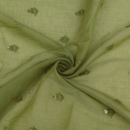 Mul Chanderi Embroidery Fabric