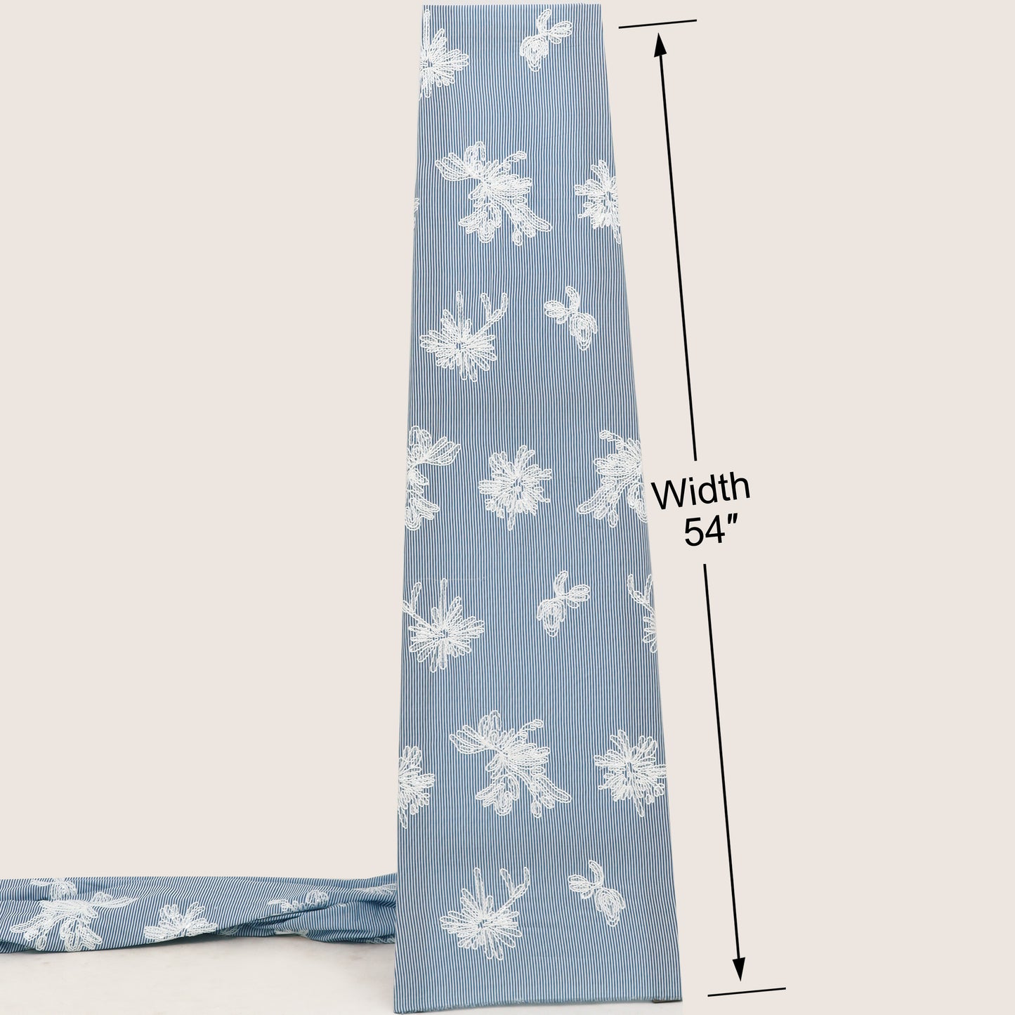 Cotton Stripe Embroidery Fabric