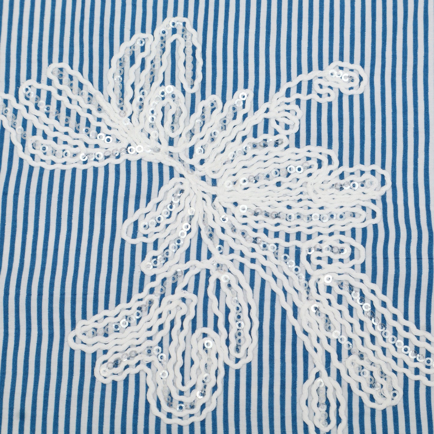 Cotton Stripe Embroidery Fabric