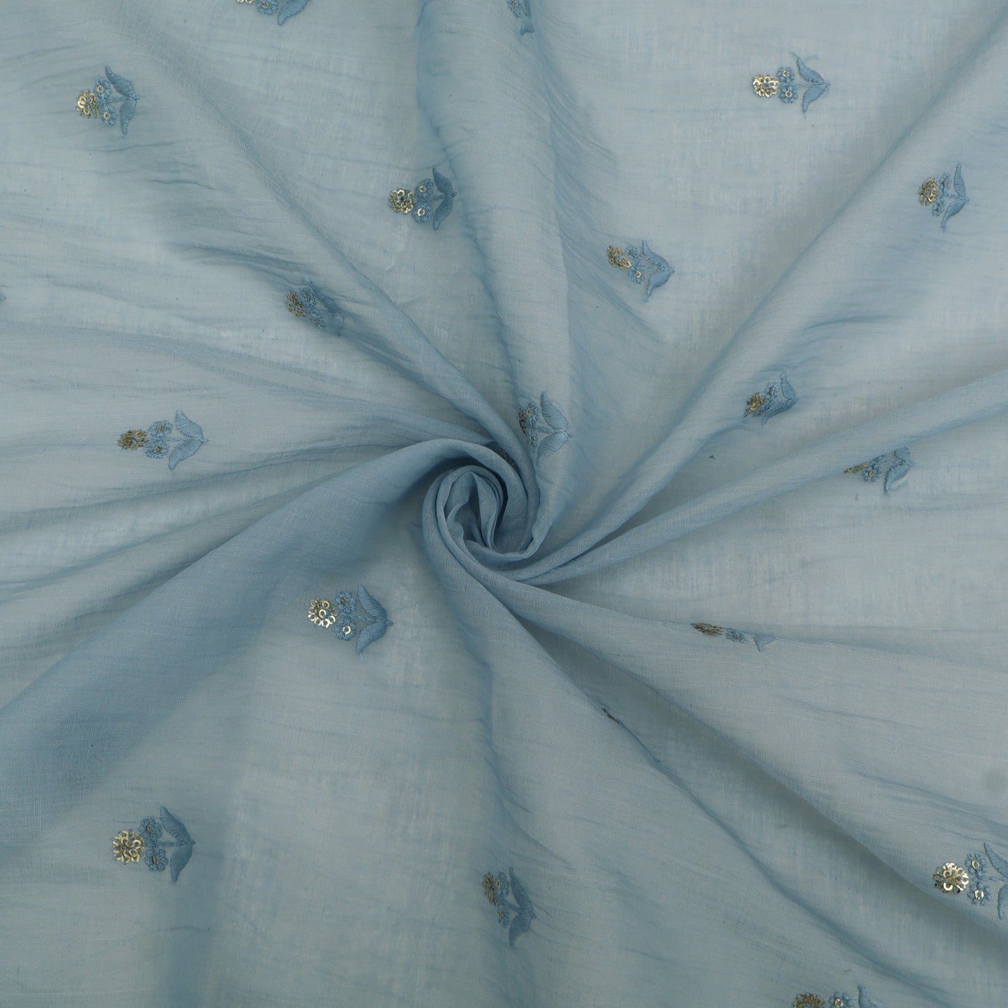 Mul Chanderi Embroidery Fabric