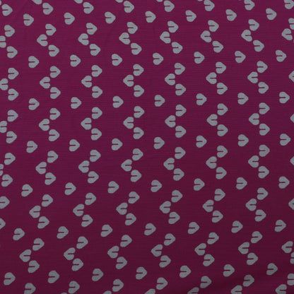 Pink Color Mulmul Print Fabric