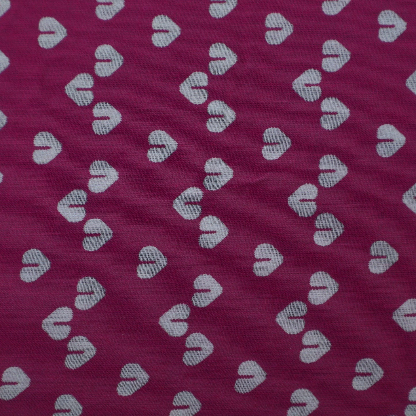 Pink Color Mulmul Print Fabric