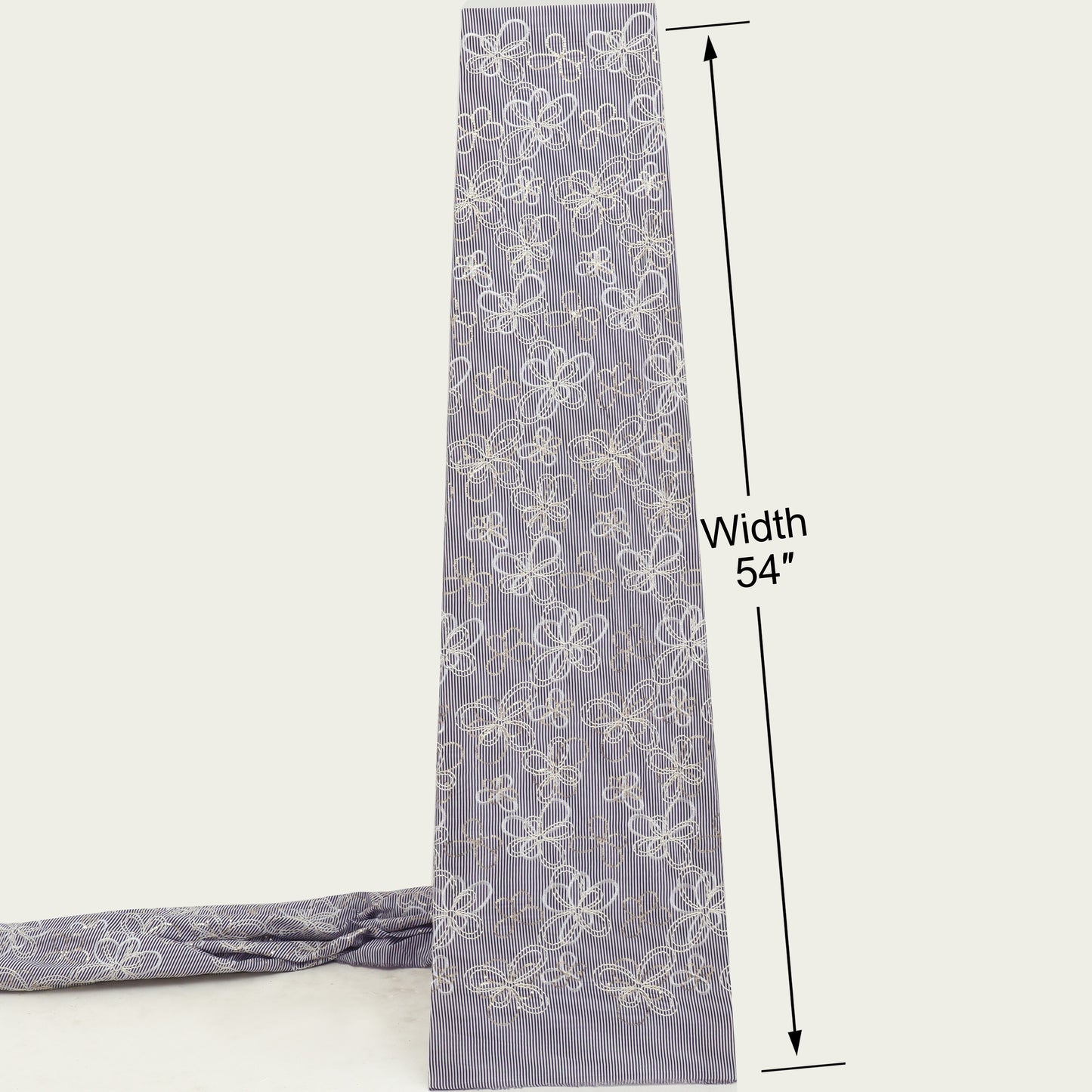 Cotton Stripe Embroidery Fabric