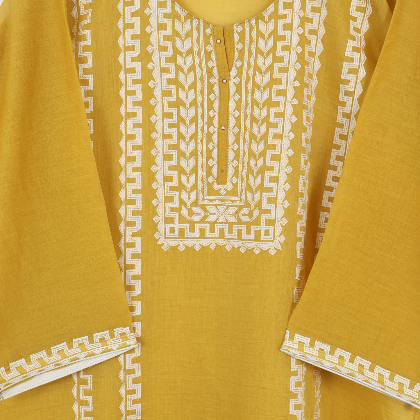 Semi Stitched Chanderi Suit