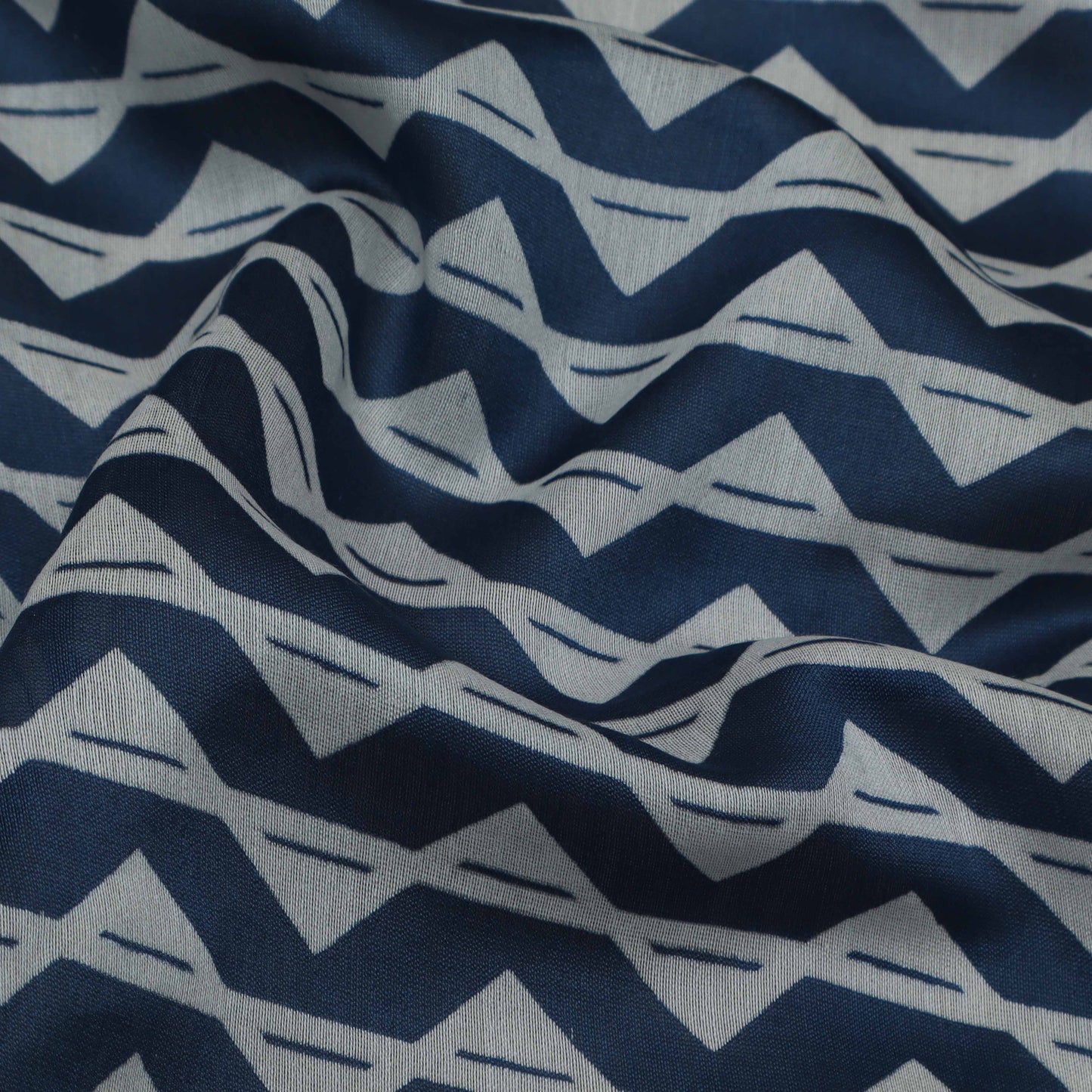 Colored Color Chanderi Print Fabric