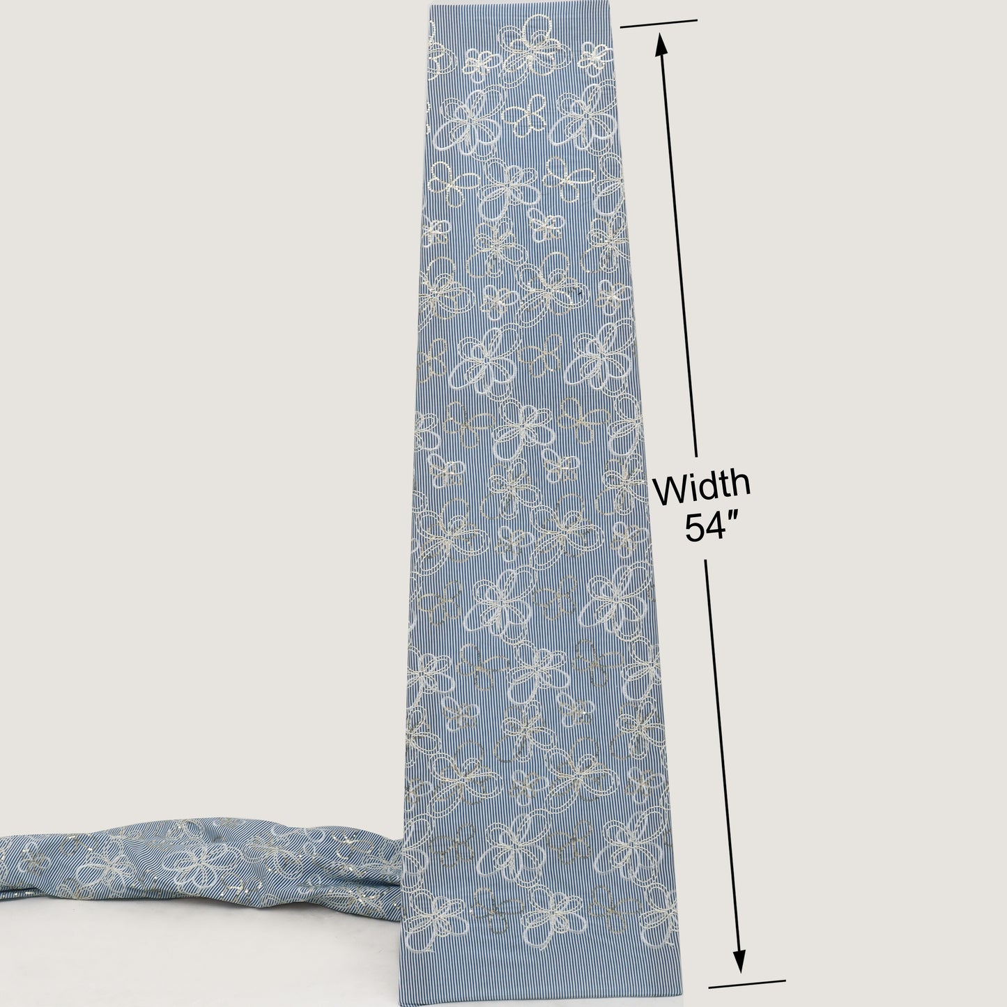 Cotton Stripe Embroidery Fabric