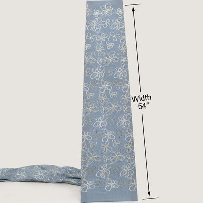 Cotton Stripe Embroidery Fabric
