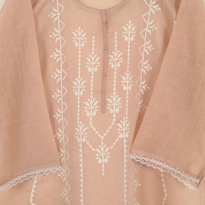 Semi Stitched Chanderi Suit