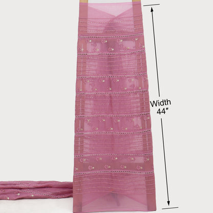 Mul Chanderi Embroidery Fabric