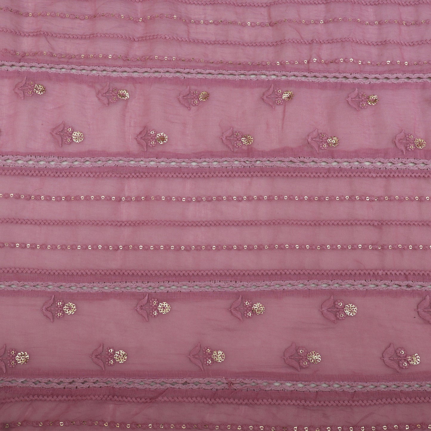 Mul Chanderi Embroidery Fabric
