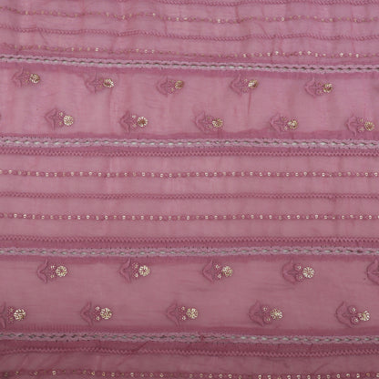 Mul Chanderi Embroidery Fabric