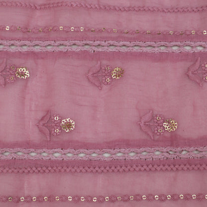 Mul Chanderi Embroidery Fabric