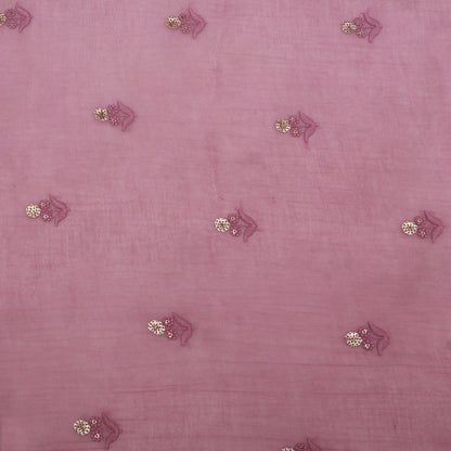 Mul Chanderi Embroidery Fabric