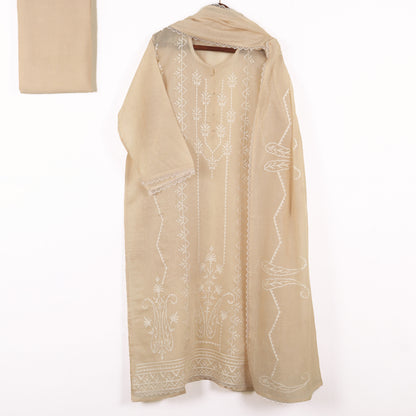 Semi Stitched Chanderi Suit