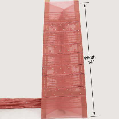 Mul Chanderi Embroidery Fabric