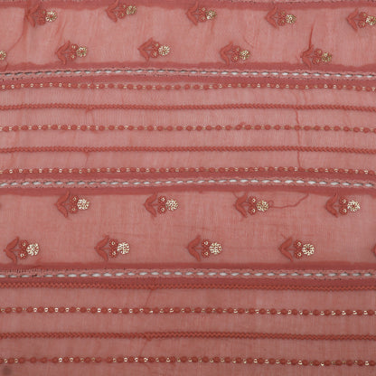 Mul Chanderi Embroidery Fabric