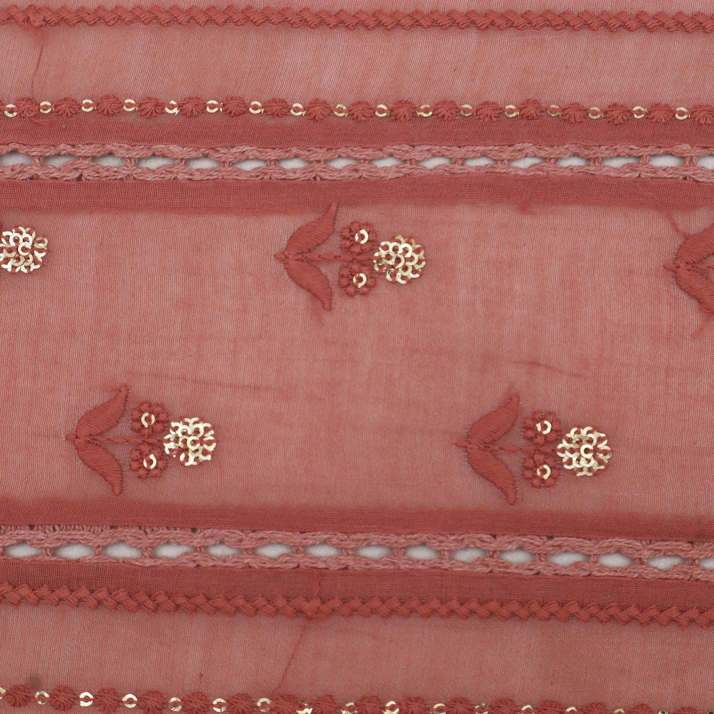 Mul Chanderi Embroidery Fabric