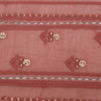 Mul Chanderi Embroidery Fabric
