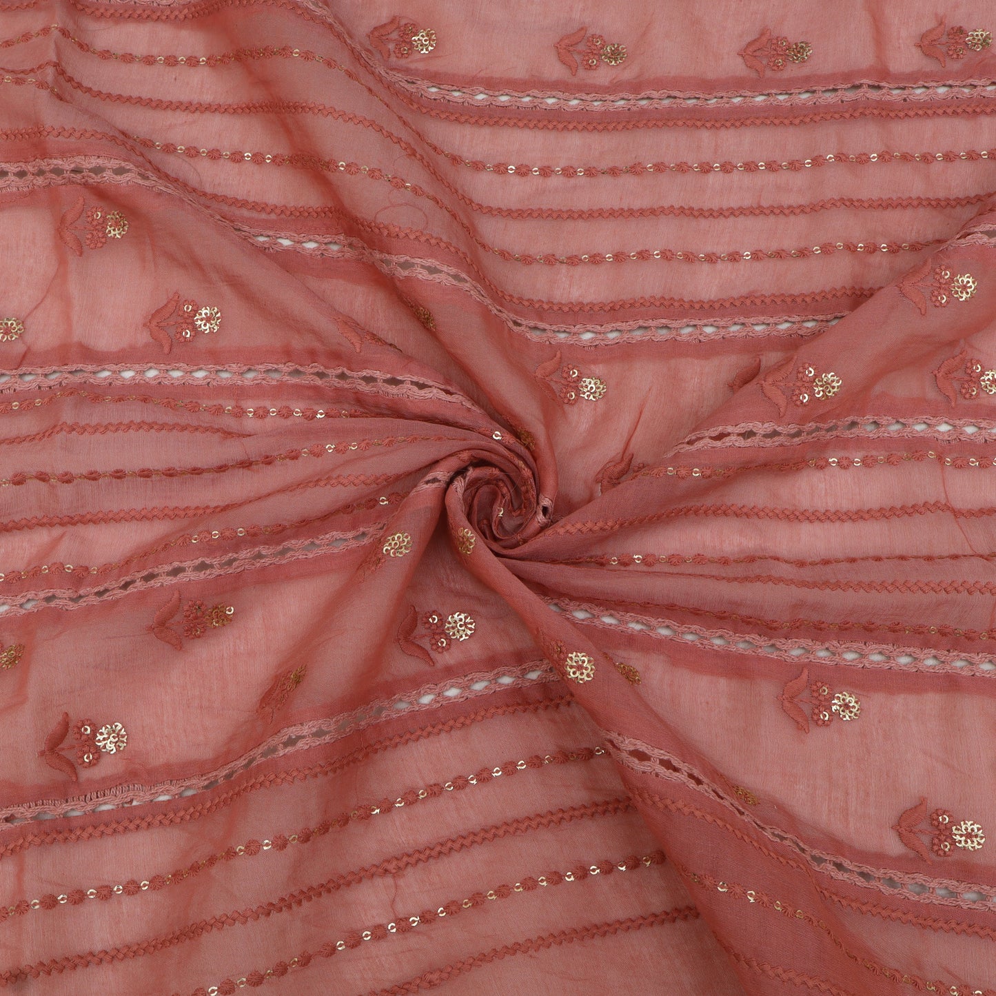 Mul Chanderi Embroidery Fabric