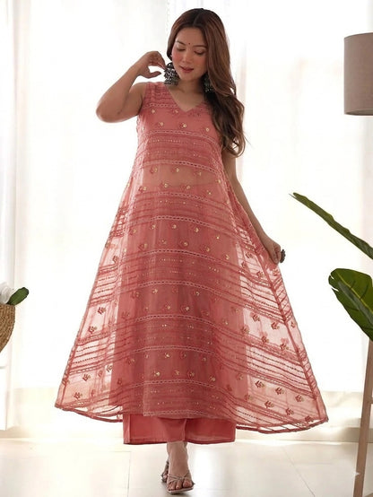 Mul Chanderi Embroidery Fabric