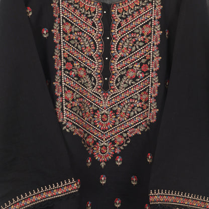 Semi Stitched Chanderi Suit