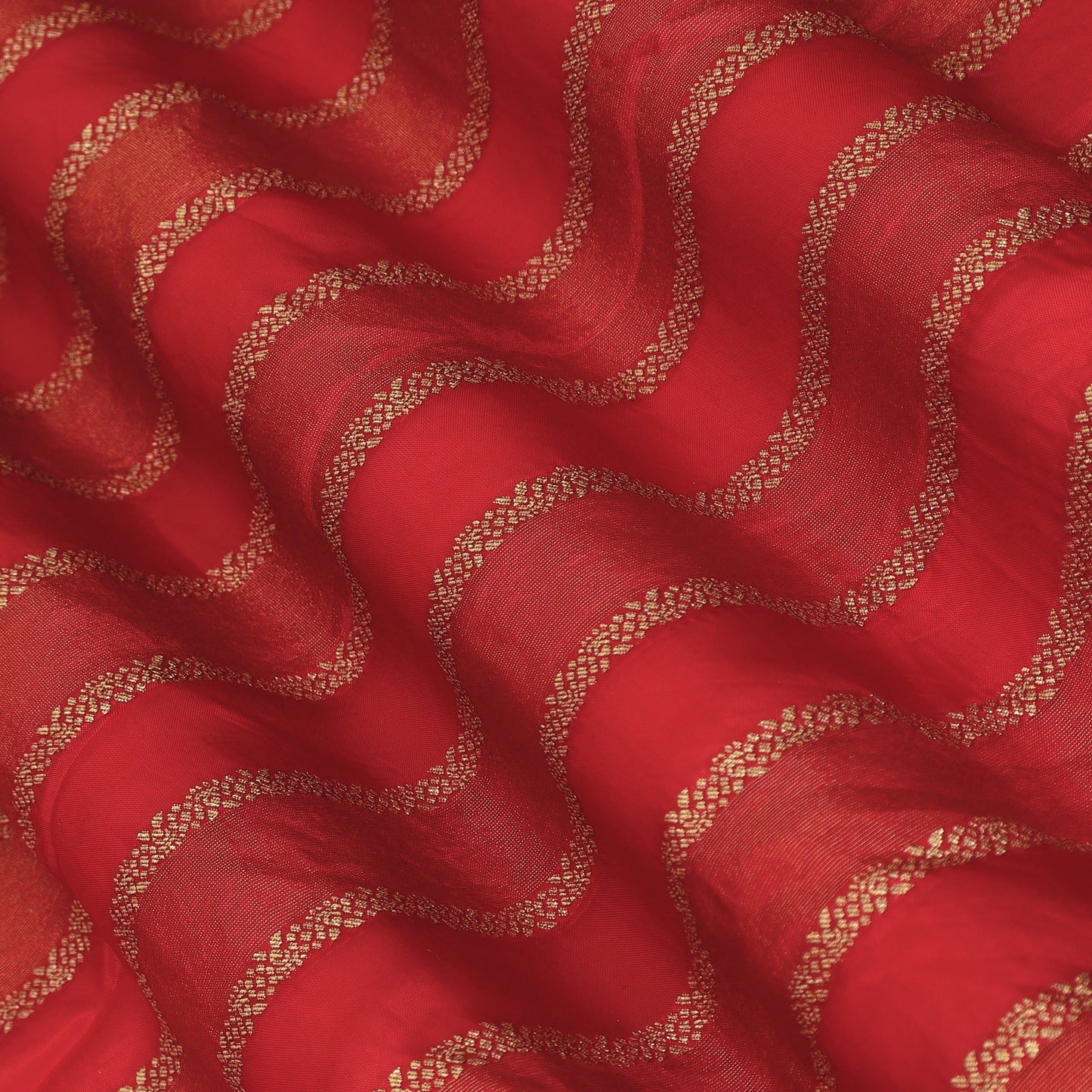 Organza Tissue Zari Stripe