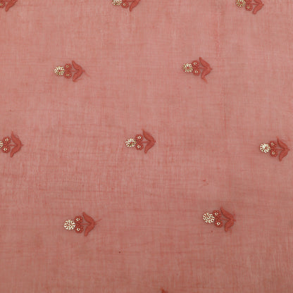 Mul Chanderi Embroidery Fabric