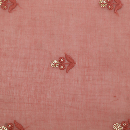 Mul Chanderi Embroidery Fabric