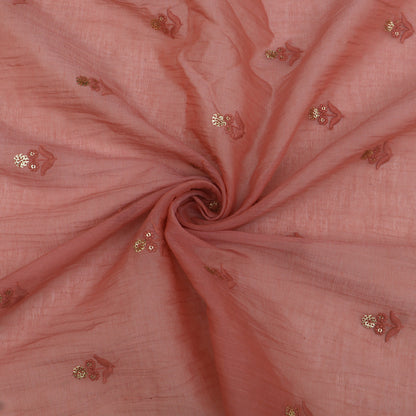 Mul Chanderi Embroidery Fabric