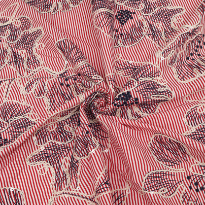 Cotton Stripe Embroidery Fabric