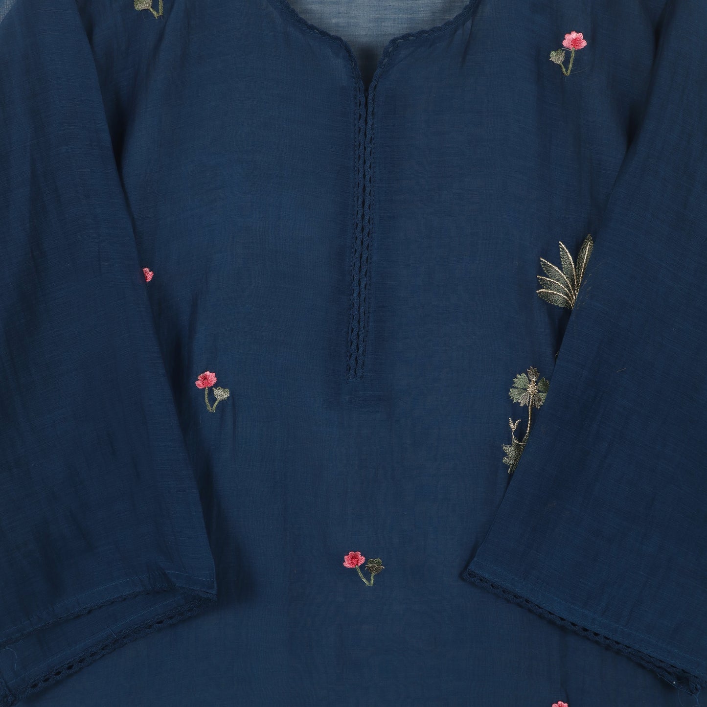 Semi-Stitched Chanderi  Suit