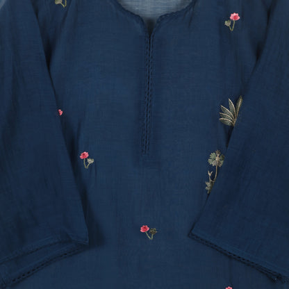 Semi-Stitched Chanderi  Suit