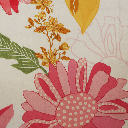 Cream Color Tissue Print Fabric